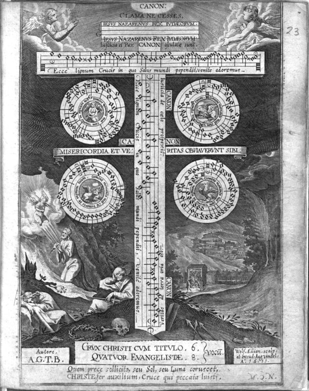 Mynd 1: Crux Christi (1595), Adam Gumpelzhaimer