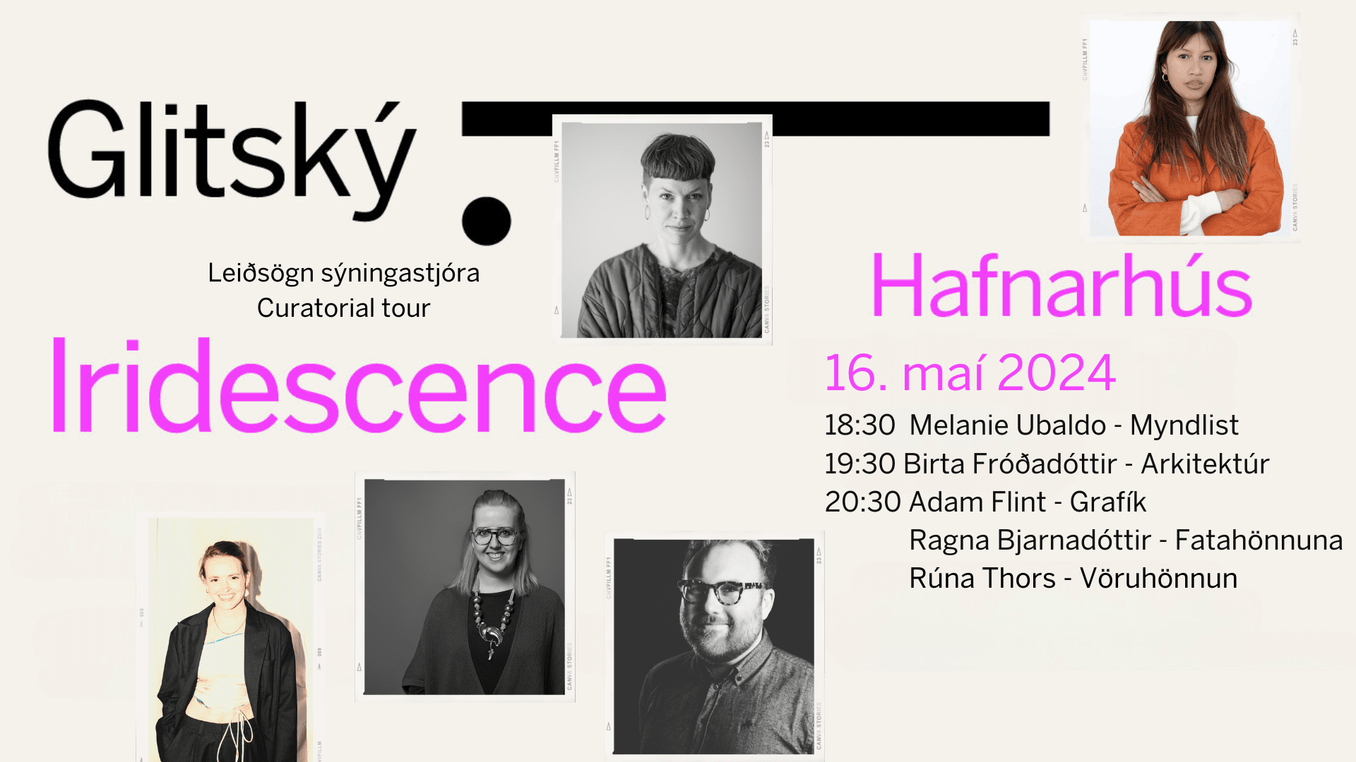 Leiðsögn sýningastjóra – Glitský