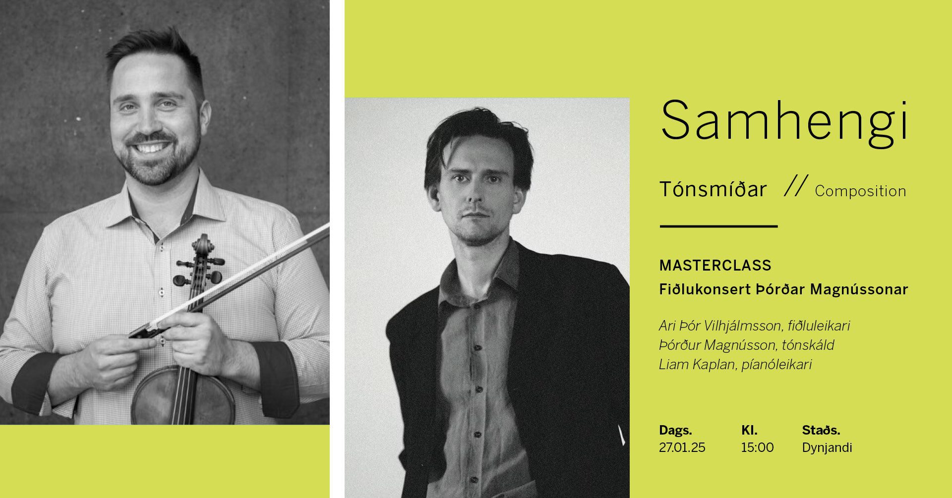 Samhengi: Tónsmíðar – Fiðlukonsert Þórðar Magnússonar