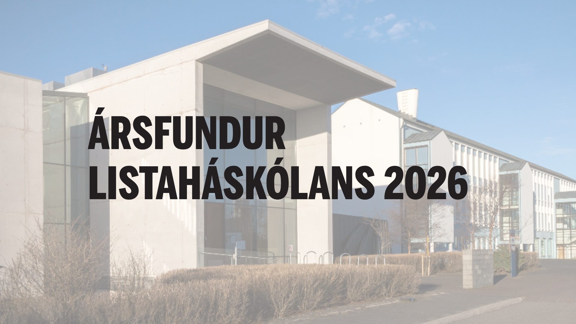 Ársfundur Listaháskóla Íslands 2026
